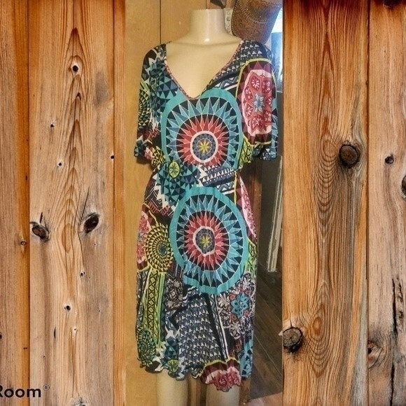 Casa Lee Medallions Dress M - Picture 2 of 7